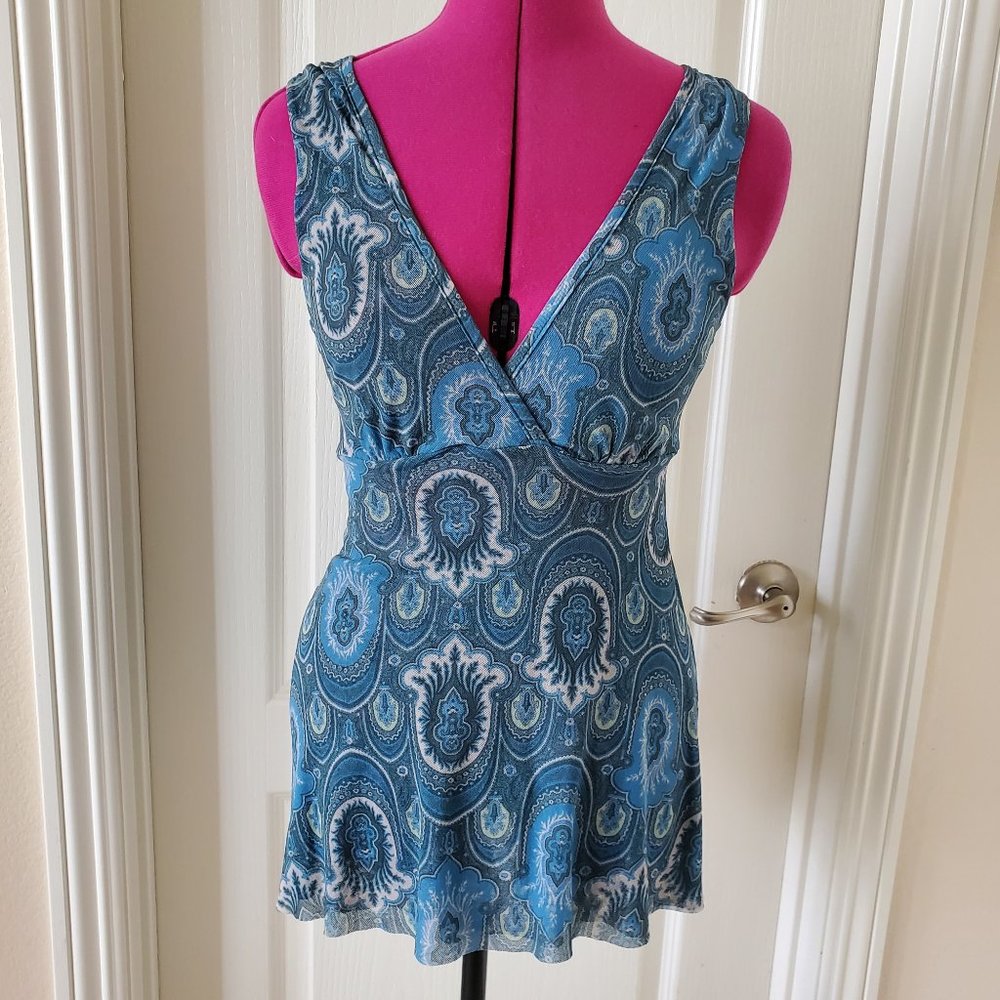 Vintage Bebe Deep V Neck Blouse